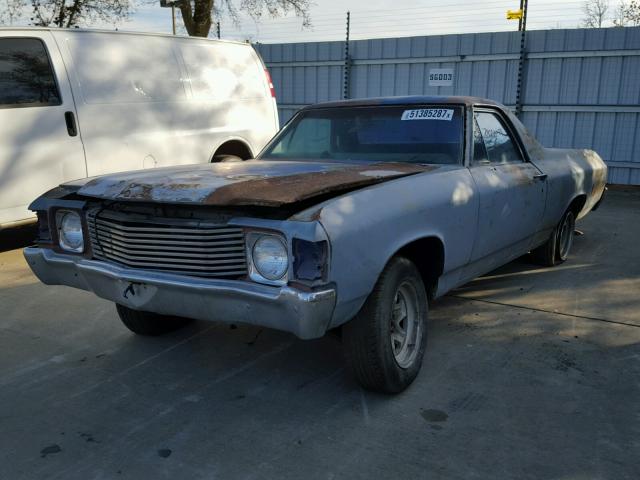 136801L138928 - 1971 CHEVROLET EL CAMINO GRAY photo 2