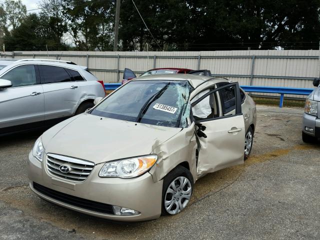 KMHDU4AD3AU009294 - 2010 HYUNDAI ELANTRA BL TAN photo 2