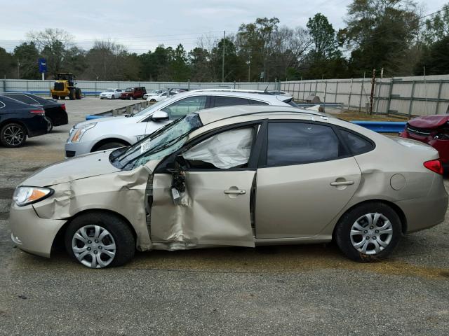 KMHDU4AD3AU009294 - 2010 HYUNDAI ELANTRA BL TAN photo 9