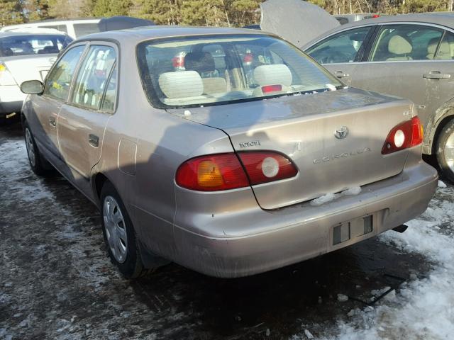 2T1BR12E42C539601 - 2002 TOYOTA COROLLA CE TAN photo 3