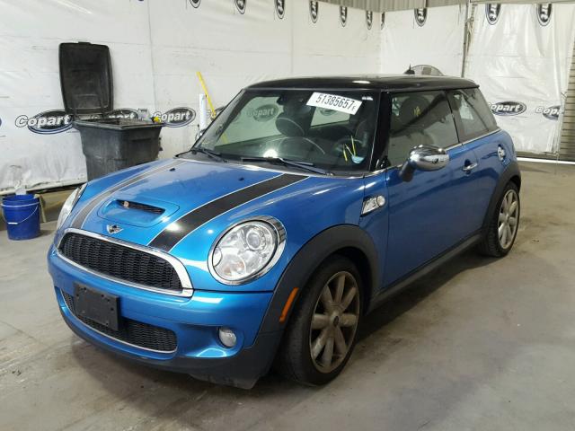 WMWMF73578TV36581 - 2008 MINI COOPER S BLUE photo 2