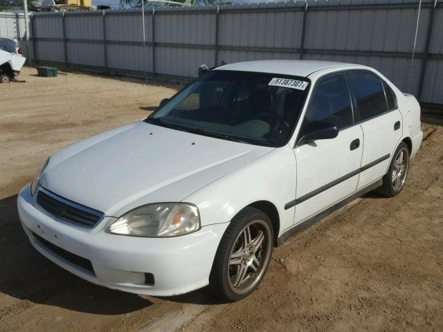 1HGEJ667XXL034225 - 1999 HONDA CIVIC LX WHITE photo 2