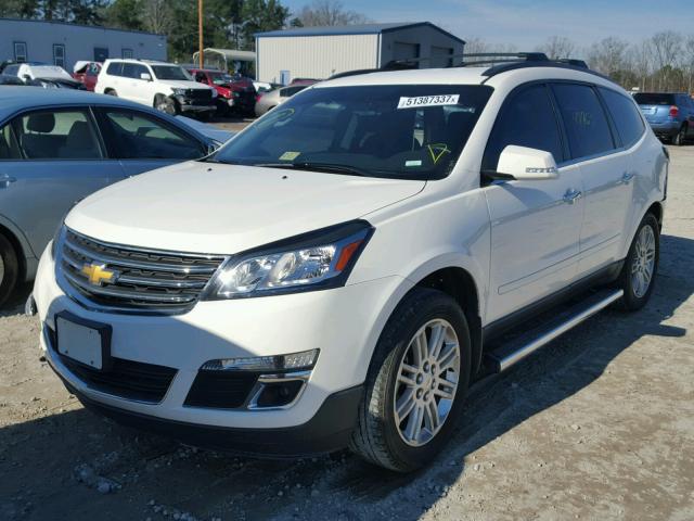 1GNKVGKD4EJ274507 - 2014 CHEVROLET TRAVERSE L WHITE photo 2