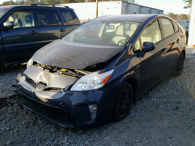 JTDKN3DU1C5428711 - 2012 TOYOTA PRIUS GRAY photo 2