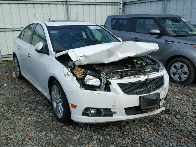 1G1PG5SB2E7378902 - 2014 CHEVROLET CRUZE LTZ WHITE photo 1