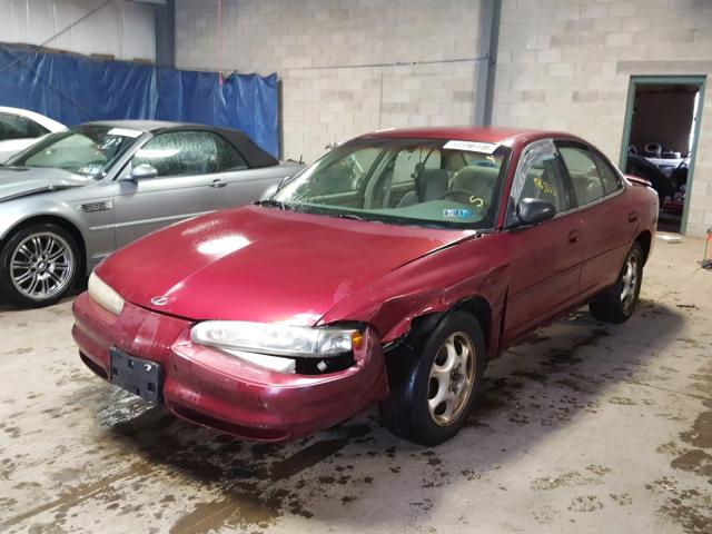 1G3WH52H6YF145393 - 2000 OLDSMOBILE INTRIGUE G MAROON photo 2