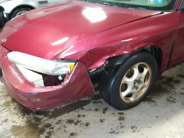 1G3WH52H6YF145393 - 2000 OLDSMOBILE INTRIGUE G MAROON photo 9