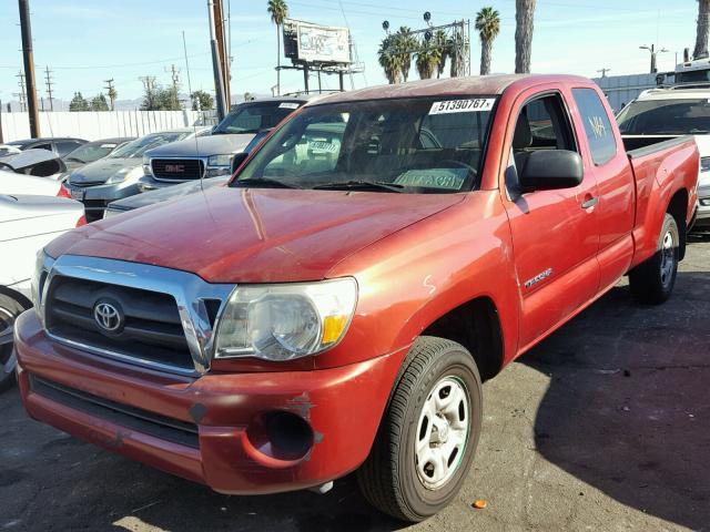 5TETX22N75Z057056 - 2005 TOYOTA TACOMA ACC RED photo 2