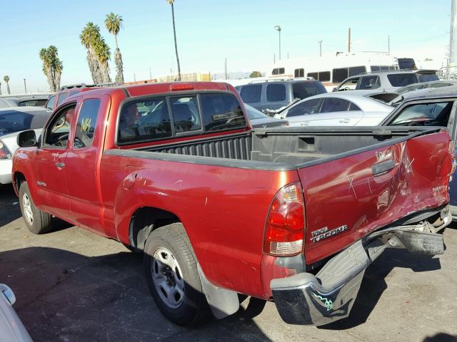 5TETX22N75Z057056 - 2005 TOYOTA TACOMA ACC RED photo 3