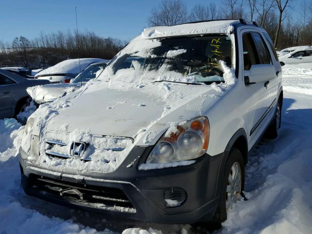 JHLRD78826C026995 - 2006 HONDA CR-V EX WHITE photo 2