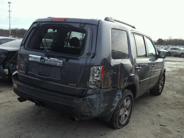 5FNYF4H79BB042603 - 2011 HONDA PILOT EXLN GRAY photo 4