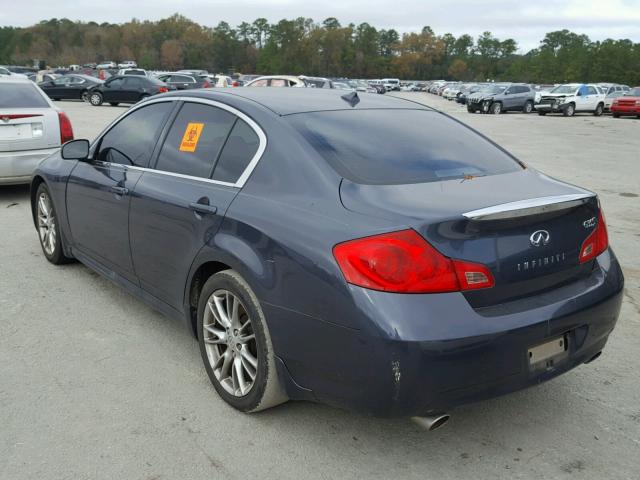 JNKBV61E07M723100 - 2007 INFINITI G35 BLUE photo 3