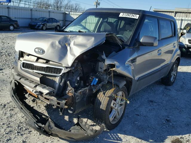 KNDJT2A29A7143352 - 2010 KIA SOUL + GRAY photo 2