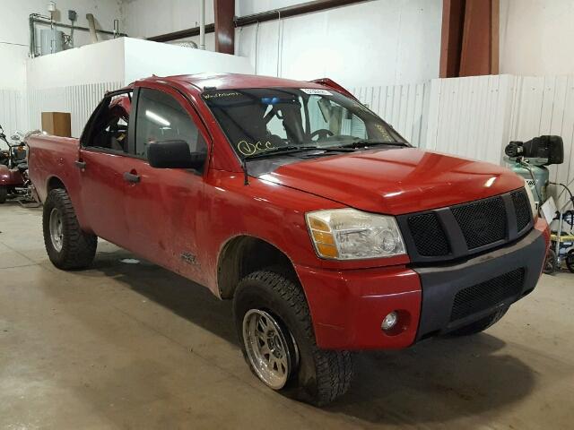 1N6AA07A47N221935 - 2007 NISSAN TITAN XE RED photo 1