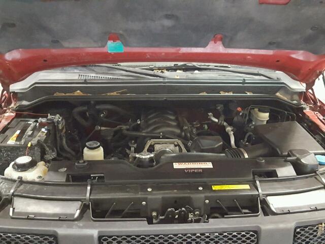 1N6AA07A47N221935 - 2007 NISSAN TITAN XE RED photo 7