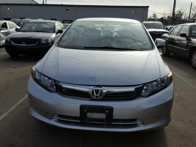 19XFB2F59CE389235 - 2012 HONDA CIVIC LX SILVER photo 9