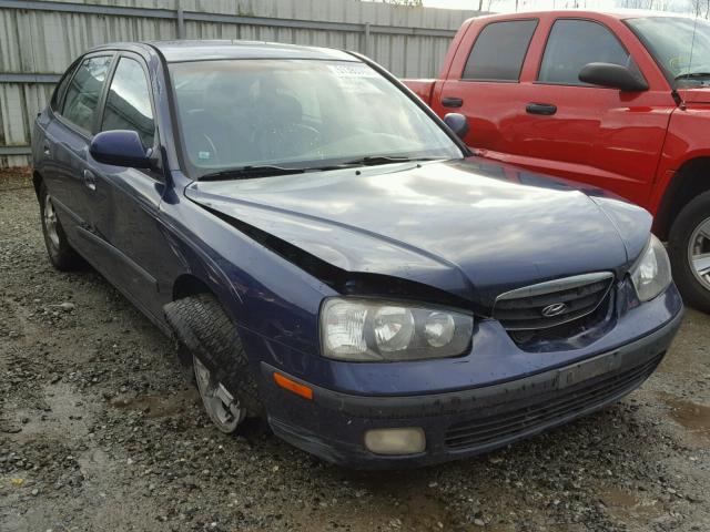 KMHDN55D43U089818 - 2003 HYUNDAI ELANTRA GL BLUE photo 1