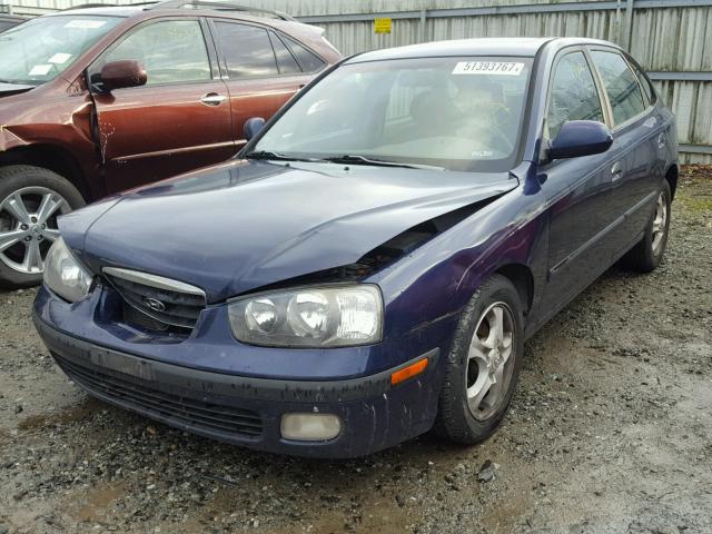 KMHDN55D43U089818 - 2003 HYUNDAI ELANTRA GL BLUE photo 2