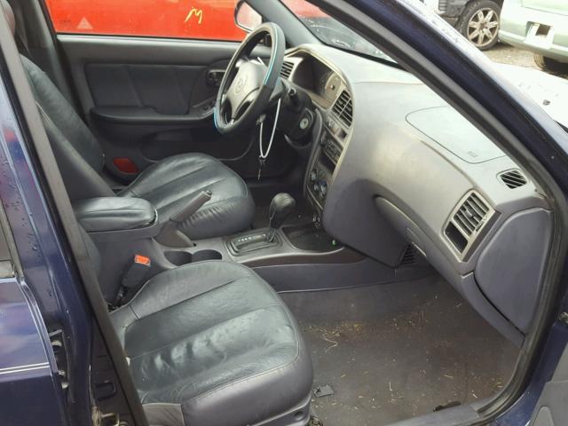 KMHDN55D43U089818 - 2003 HYUNDAI ELANTRA GL BLUE photo 5