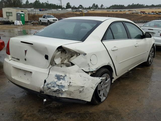 1G2ZG57B784206805 - 2008 PONTIAC G6 BASE WHITE photo 4