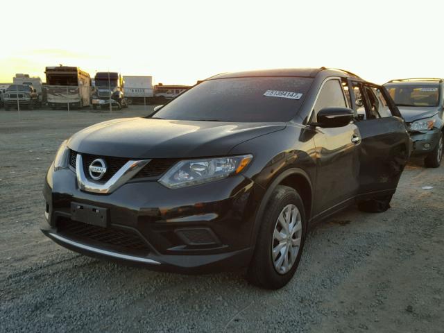 5N1AT2MT8FC835617 - 2015 NISSAN ROGUE S BLACK photo 2