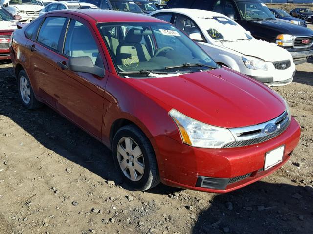 1FAHP34N39W251021 - 2009 FORD FOCUS S RED photo 1