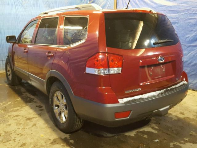 KNDJH741995034849 - 2009 KIA BORREGO LX RED photo 3