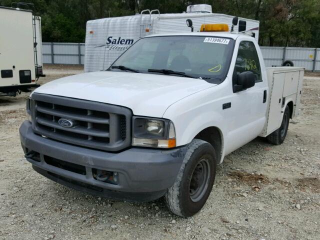 1FTNF20L94ED81463 - 2004 FORD F250 SUPER WHITE photo 2