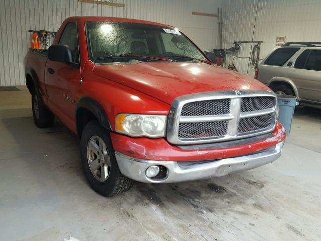 1B7HA16N12J121576 - 2002 DODGE RAM 1500 RED photo 1