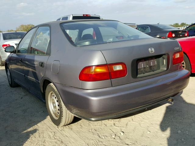 JHMEG8646SS044133 - 1995 HONDA CIVIC DX GRAY photo 3