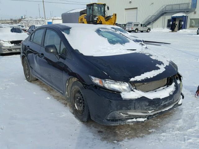 2HGFB2F4XDH101687 - 2013 HONDA CIVIC LX BLACK photo 1