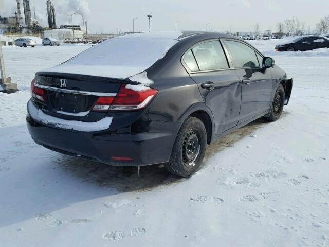 2HGFB2F4XDH101687 - 2013 HONDA CIVIC LX BLACK photo 4