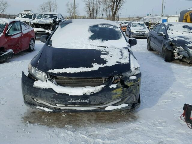 2HGFB2F4XDH101687 - 2013 HONDA CIVIC LX BLACK photo 9