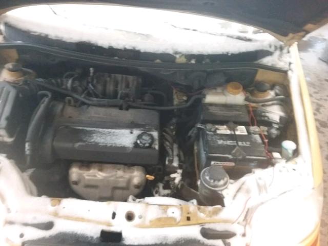 KL1TD66666B525391 - 2006 CHEVROLET AVEO BASE YELLOW photo 7