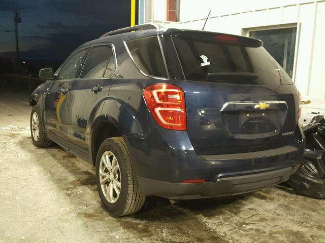 2GNALCEK0G1153295 - 2016 CHEVROLET EQUINOX LT BLUE photo 3