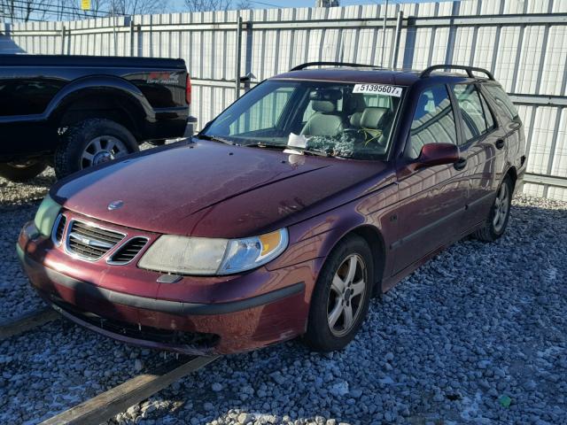 YS3ED59A543001306 - 2004 SAAB 9-5 ARC MAROON photo 2