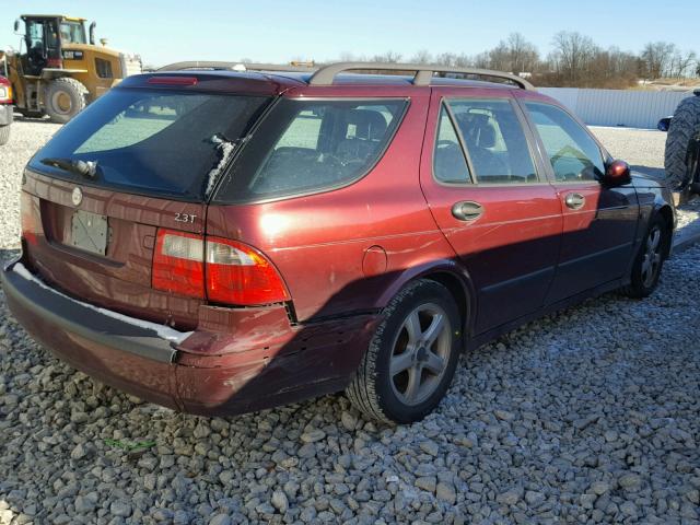 YS3ED59A543001306 - 2004 SAAB 9-5 ARC MAROON photo 4