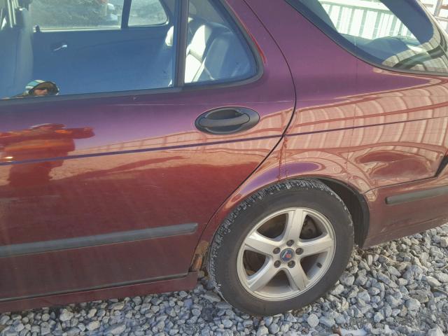 YS3ED59A543001306 - 2004 SAAB 9-5 ARC MAROON photo 9