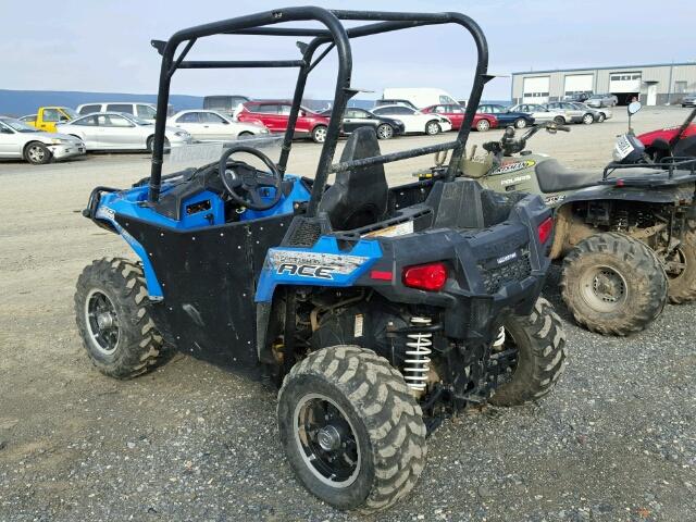 4XADAA573F7971964 - 2015 POLARIS ACE 570 BLUE photo 3