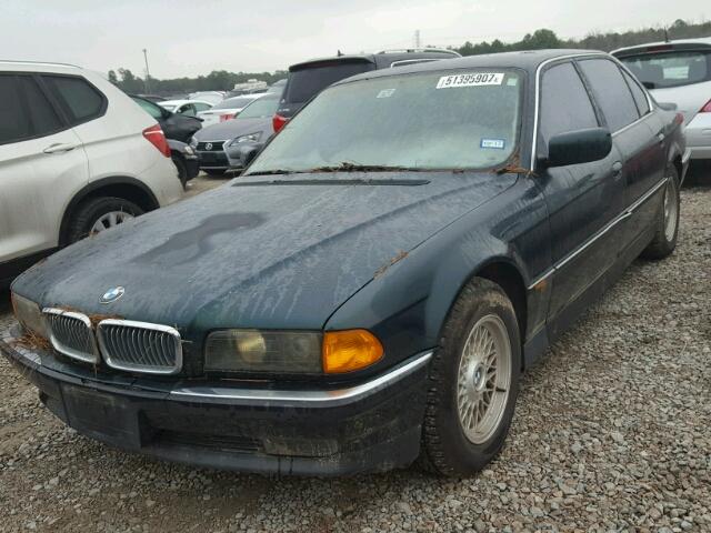 WBAGJ8325WDM14168 - 1998 BMW 740 IL GREEN photo 2