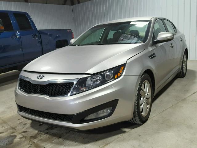5XXGN4A76DG096501 - 2013 KIA OPTIMA EX GRAY photo 2