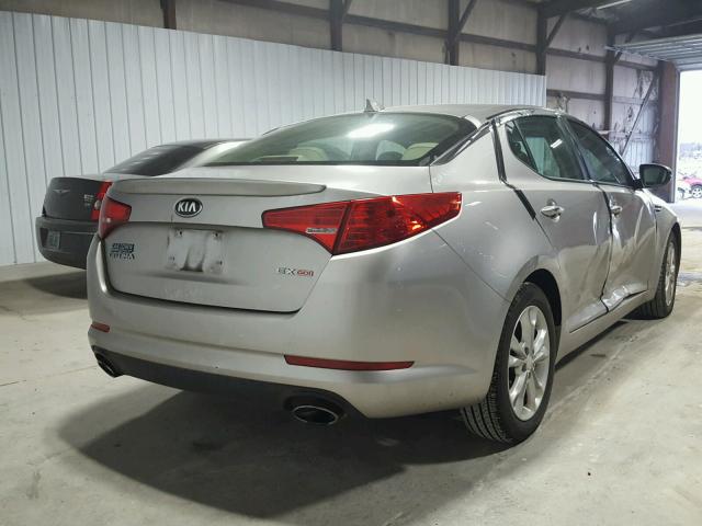 5XXGN4A76DG096501 - 2013 KIA OPTIMA EX GRAY photo 4