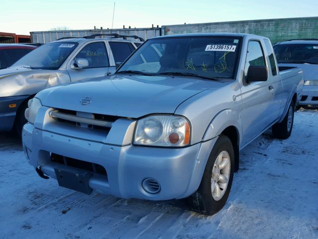 1N6DD26S01C347416 - 2001 NISSAN FRONTIER K SILVER photo 2