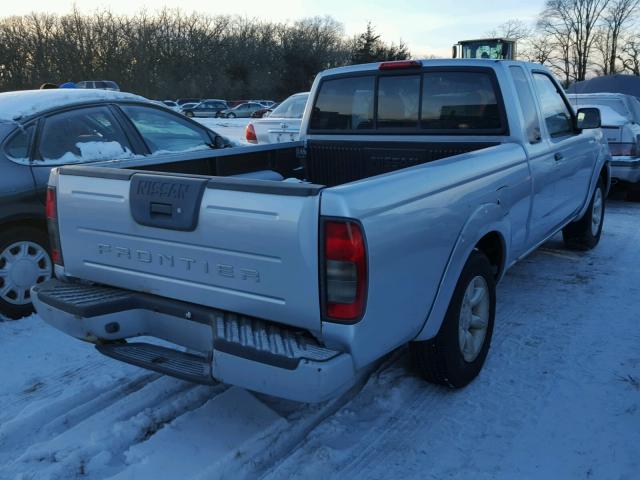 1N6DD26S01C347416 - 2001 NISSAN FRONTIER K SILVER photo 4