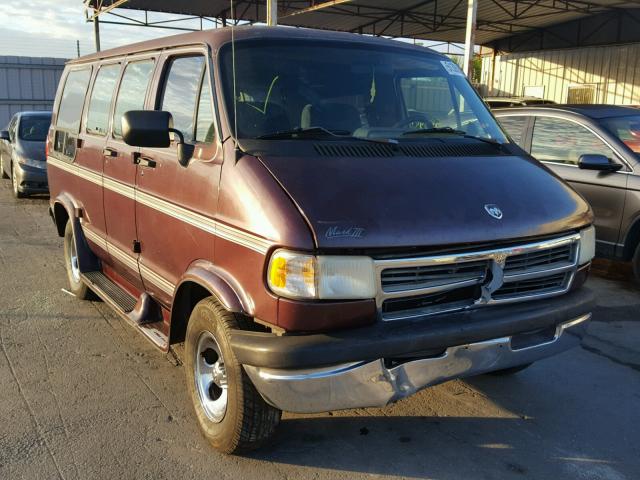 2B6HB21X7VK589448 - 1997 DODGE RAM VAN B2 BURGUNDY photo 1