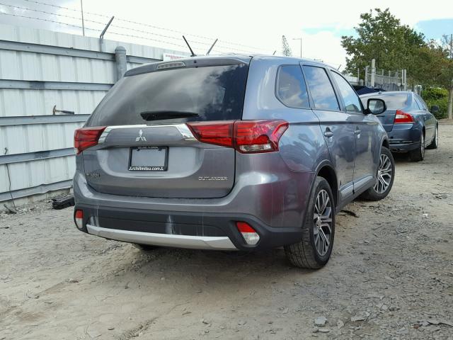 JA4AD2A35GZ041270 - 2016 MITSUBISHI OUTLANDER GRAY photo 4