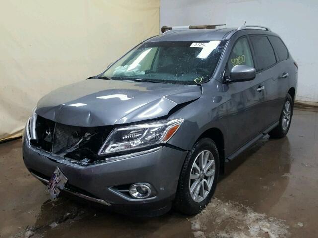 5N1AR2MM2GC644607 - 2016 NISSAN PATHFINDER GRAY photo 2