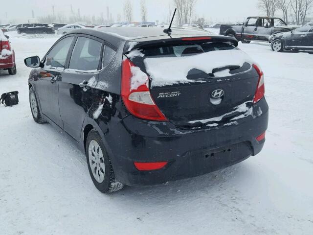 KMHCT5AE6FU233843 - 2015 HYUNDAI ACCENT GS BLACK photo 3