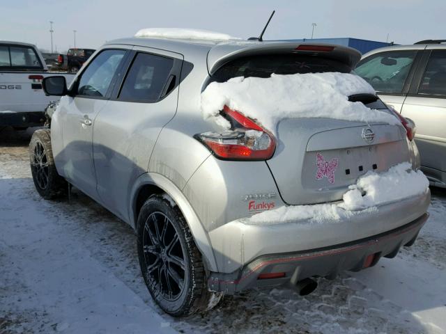 JN8DF5MV2GT350133 - 2016 NISSAN JUKE NISMO SILVER photo 3