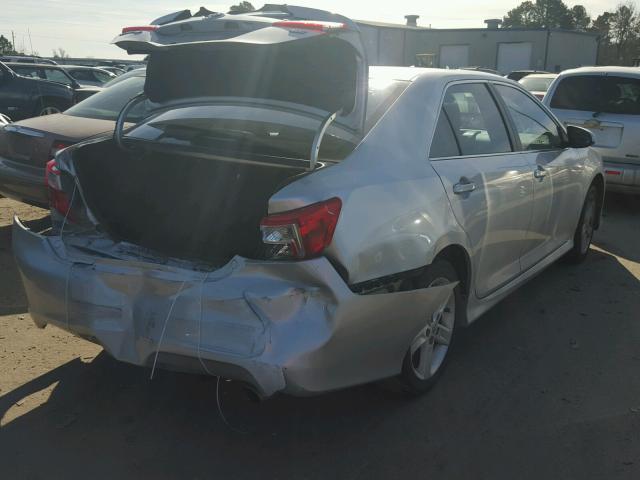 4T1BF1FK4CU027636 - 2012 TOYOTA CAMRY BASE SILVER photo 4